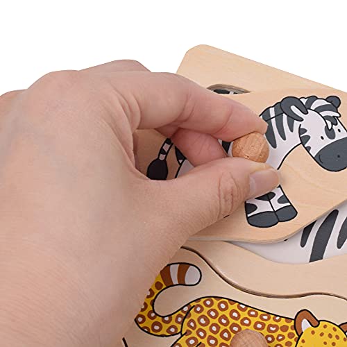 goki 57585 Steckpuzzle mit Hintergrund was gehört zu WEM – Bild 5