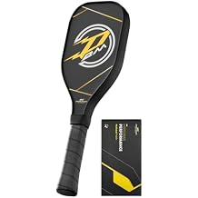 PodiuMax T700 Carbon Fiber Pickleball Training Paddle, 5.9" Elongated Handle & 16mm Sweet Spot Hexa Polymer Core, Practice Paddle for Control/Accuracy, Pickleball Racket for All Players15" x 5.1"