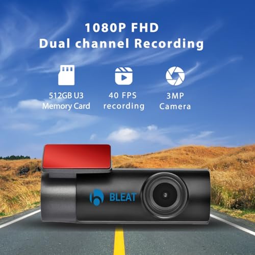 Image of BLEAT Eagle Eye 2K DASHCAM with OBD Connectivity, G-Sensor, Parking Monitoring and SupeerNight Vision | Starvis2