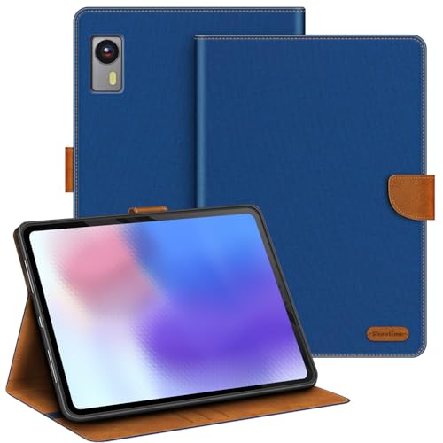 Étui Headwolf Titan 1 8.8 2025 en cuir bleu avec coque interne TPU silicone protectrice