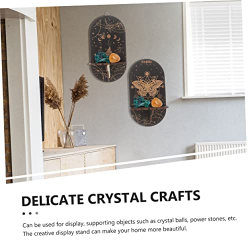 Abaodam Suporte De Exibição De Cristal 6 Peças Decoração De Casa Suporte De Joias De Parede Suporte
