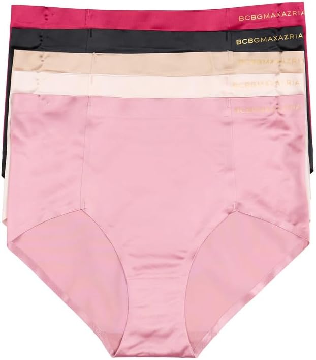 BCBGMAXAZRIA womens No-show Bonded Laser Cut 5-pack Panty Underwear - Image 3