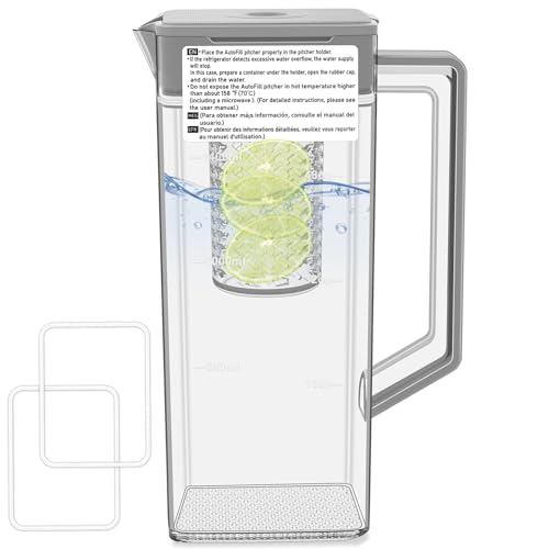 Upgraded DA97-21261K Refrigerator Water Pitcher Compatible with Samsung Water Pitcher for Fridge Door Replacement RF30BB6200QLAA RF29DB9600QLAA RF29BB860012 Samsung Bespoke Water Reservoir Pitcher