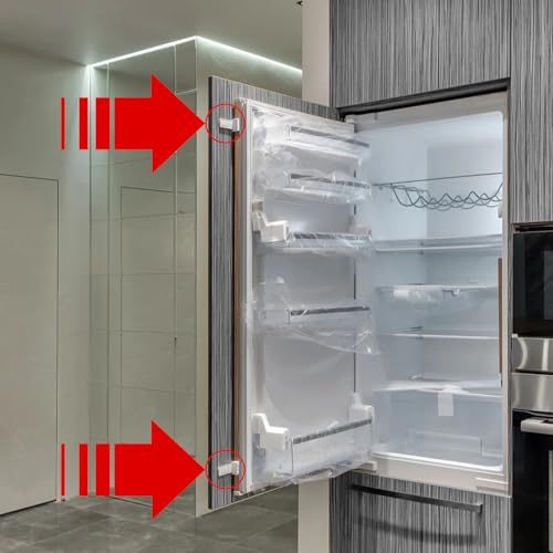 SPARES2GO Integrated Fridge Door Slide Mounting compatible with Beko Fixing Kit Slider (pack of 4)