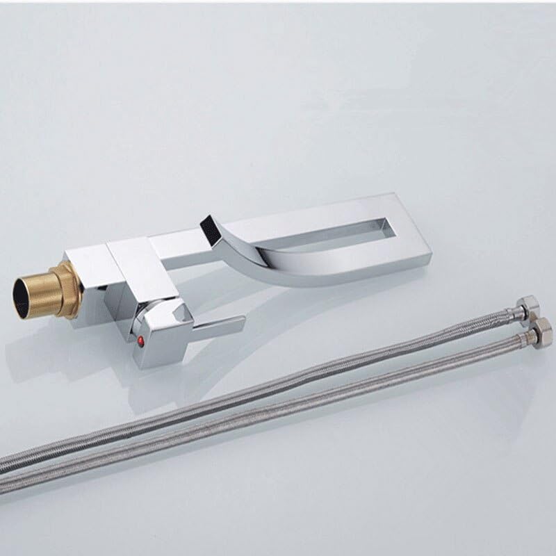 Grifo monomando de bronce para lavabo de baño ideal para proyectos modernos 3