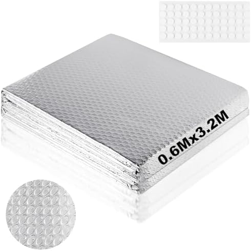 3,2M Rouleau Isolant Thermique Aluminium Double Face 3mm x 60cm R...