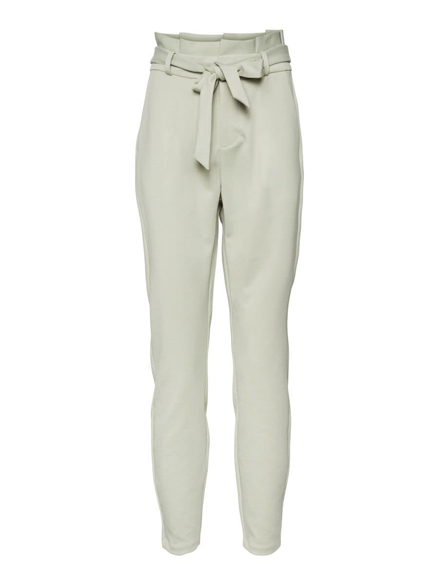 Vero Moda Women's VMEVA HR Loose Paperbag GA NOOS Pants, Desert Sage, M/30