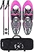 Winterial Yukon Snowshoes 2018 / Advanced / Backcountry / Snowshoeing / Women / Pink / All Terrain Snow shoes / POLES INCLUDED!
