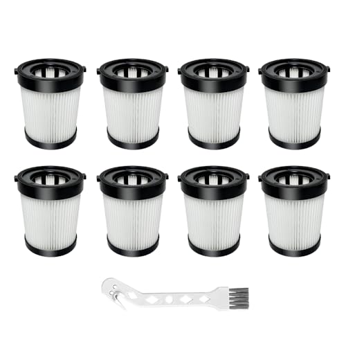 8 Pack HEPA Vacuum Filter for Fabuletta FSV001,Girnoor G160&G165,Afoddon A300 and Lubluelu 202 Cordless Stick Vacuum Cleaners