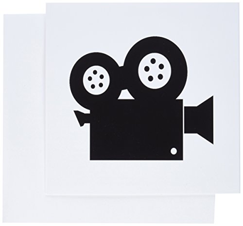 Cartes de vœux caméra de cinéma 3dRose gc_173990_2 lot de 12