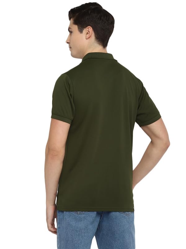 Image of Southern Alps Polo Collar T-Shirt with Moisture Wicking for Men