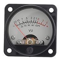 Amazon.co.jp: VUメーターヘッド 45mm丸ポインター型VUメーター