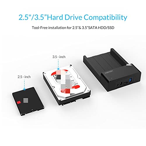 Caja externa SATA a USB para discos HDD y SSD 2.5 y 3.5 pulgadas miniatura 6
