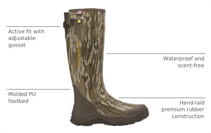 Image of LaCrosse Alpha Evolution 17 inch Men's Rubber Hunting Boots - Waterproof, Made in USA, Comfort Liner