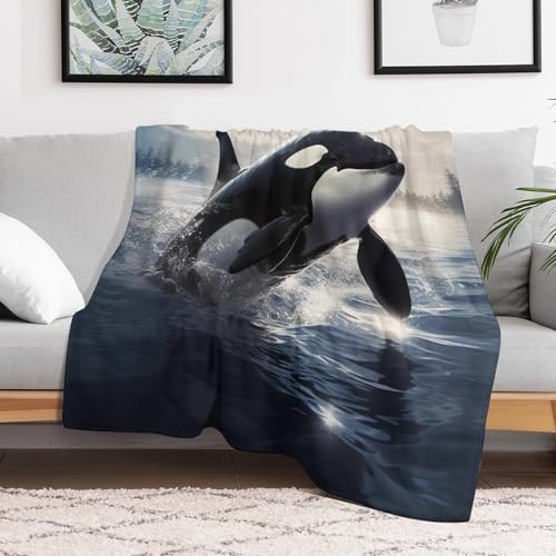 Manta de ballena para sofá noches de cine invierno en casa 3