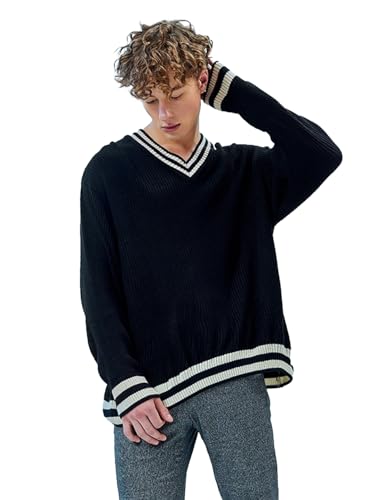 Image of Bewakoof Men's Acrylic Oversized Fit Sweater | Sweaters for Men Winter Wear