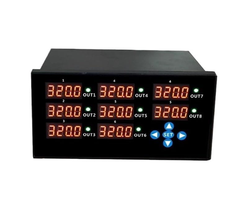 Controlador de temperatura PID de 8 canales con entrada tipo K, control de temperatura multicanal(DXL360S(non-magnetic))