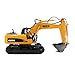 rcxperts Rc Construction Vehicles, HUI-NA 1535-1 1/14 Scale 2.4GHz RC 15CH Excavator Grill Grabber Model, Powered Construction Vehicles Toys Gifts (RTR Version)