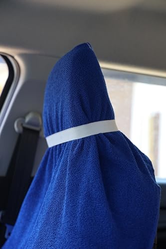 Image of ROMAN HOME 100% Superfine Cotton Solid Large Luxury Office Chair Towel with Tie Knot 450 GSM - (Pack of 1) Original Product AS PER Picture Shown (1, car Blue, Medium)