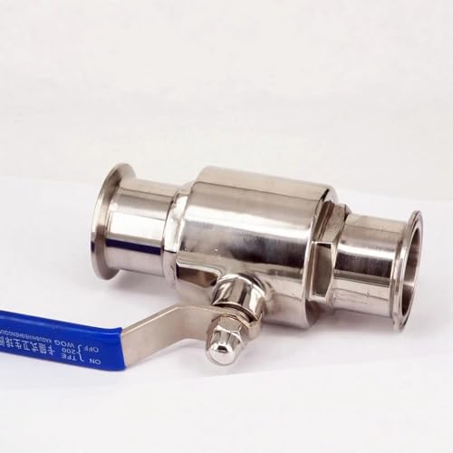 Válvula de bola de acero inoxidable 304 con férula de triple abrazadera de 51 mm 4
