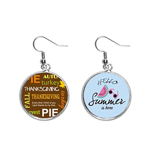 Pendientes de sandía que no pesan para evitar lóbulos caídos en otoño y verano