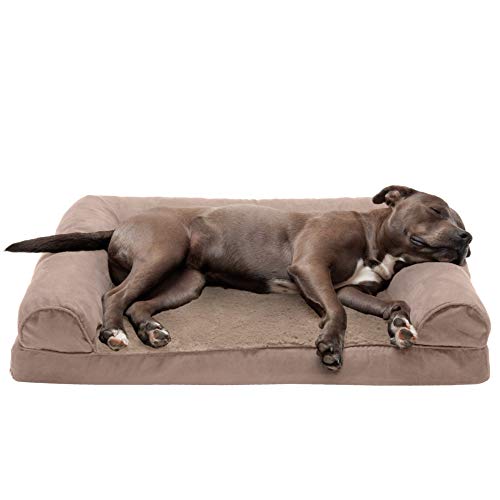 Furhaven Orthopedic Dog Bed for Large/Medium Dogs w/ Removable...