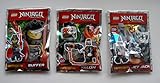 Buffer mit Waffen 3 Lego Figuren Ninjago Buffer, Jet Jack, Talon mit Waffen Neu Ninja Drachenjäger Figuren Ovp Limited Edition