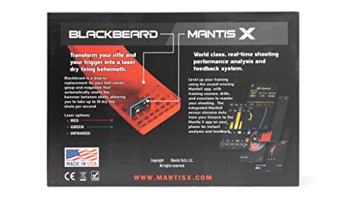 Image of Mantis BlackbeardX | Dry Fire Laser Training System | Free App with Smart Analytics & Real-Time Feedback | Laser Target Practice at Home | Firearm Training System