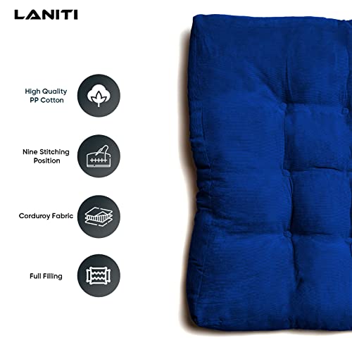 Tufted Extra Large Floor Pillows Seating For Adults, Soft 24" X 24" Floor Cushions For Adults Casual Square Meditation Cushion Cozy Pad, Sitting On Floor Or Chair Pad For Kids Floor Cushion (Navy) #TOP1