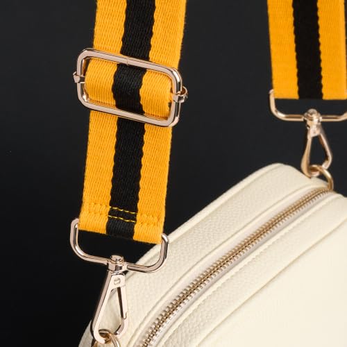 Image of chushui Bold Stripe Purse Strap for Handbags, Woven Shoulder Strap