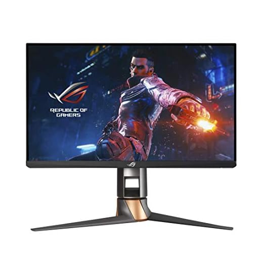 ASUS ROG Swift 360Hz PG259QNR 24.5” HDR Gaming Monitor, 1080P Full HD, Fast IPS, 1ms, G-SYNC, ULMB, NVIDIA Reflex Latency Analyzer, HDMI DisplayPort USB, Desk Mount Kit, VESA Wall Mountable, HDR10