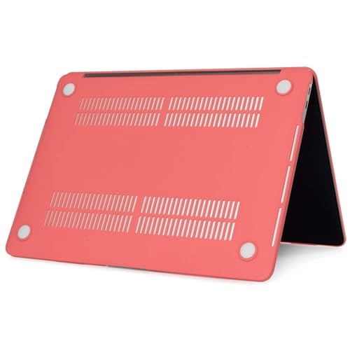 Image of Case Compatible with MacBook Air 13 inch, 2020 2019 2018 A2337 M1 A2179 A1932Plastic Hard Shell Cover Case, Matte Brick Orange