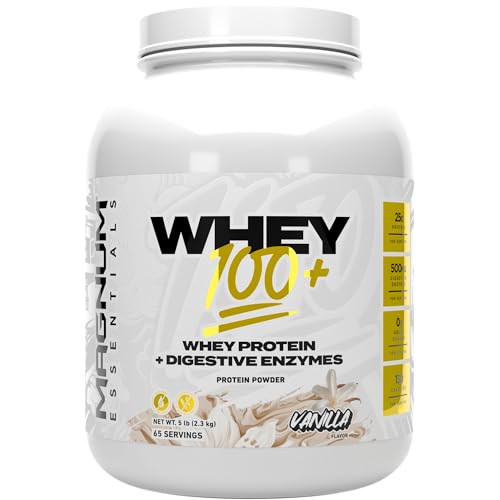 Magnum Whey 100+, Whey Protein Powder - 62 Servings, Vanilla