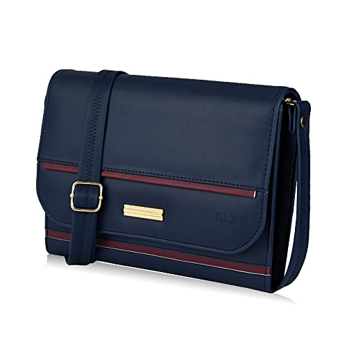 Image of ALSU Women's trendy Sling Bag | handbag | purse | crossbody bag| deattachable straps | adjustable straps |card slots 4| side bag| phone pocket
