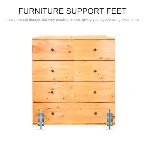 Patas de mueble regulables en acero resistente con almohadillas protectoras 5