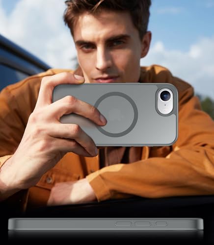Coque iPhone 16e antichoc translucide grise avec verre trempé 9H