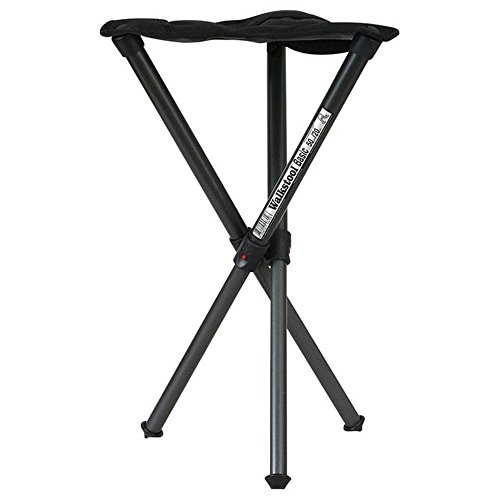 Walkstool - Modell Basic - Schwarz - 3-Beiniger Klapphocker aus Aluminium - Sitzhöhe 50 cm - Klapphocker Faltbar, Belastbar mit 150 kg - Hergestellt in Schweden Cover