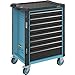 Produktbild HAZET Werkzeug-, Material- und Montagewagen 179-8 | gegenseitige Auszugssperre für minimales Kipprisiko | Abmessung: 82T x 116B x 62H cm | Farbe: schwarz, blau