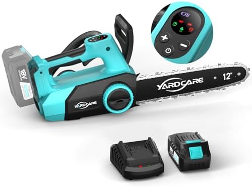 Tronçonneuse sans fil 12 pouces avec écran LED, Moteur Brushless,...