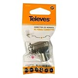 accesorio Televes 4375 437501 CONECT. TV Hembra, Gris y plata