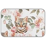 EtherSpher Chic Bengal Cats Tapis de refroidissement d'été pour chiens - Tapis rafraîchissant extra auto-rafraîchissant pour chat d'intérieur - Tapete Frio para Perros M