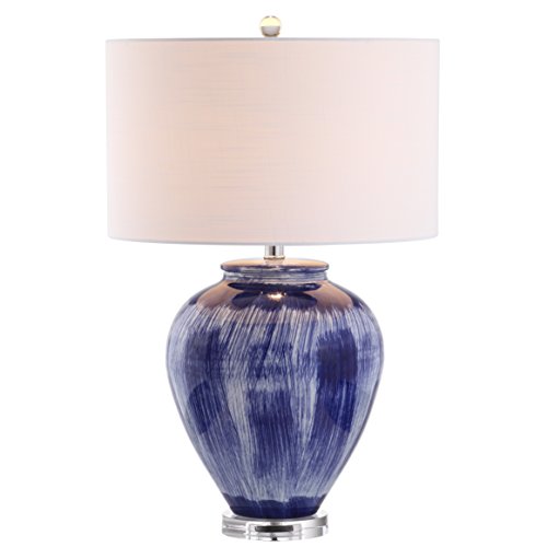 Lámpara de Mesa de Cerámica Azul 26 pulgadas LED