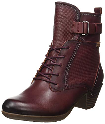 Pikolinos Rotterdam 902, Botas Cortas al Tobillo Mujer, Garnet, 37 EU