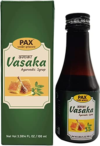 Kute Vasaka -100 Ml Syrup With Tulsi, Bhranga, Bansa, Kantkari & Somlata #TOP1