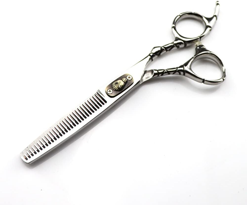 Hair Cutting Shears, 6 Inch Jp 440c Steel Scissor Wolf Hair Scissors Cutting Barber Tools Haircut Thinning Shears Hairdressing Scissors Set,