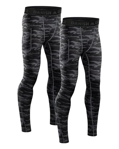 DANISH ENDURANCE 2er Pack Laufhose Herren Lang, Kompressionshose,...