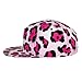 Fashion Baseball Cap Dad Hat for Girls and Boys, Paint Splatter Cheetah Leopard Print Pink Adjustable Snap Breathable Golf Cap Outwear