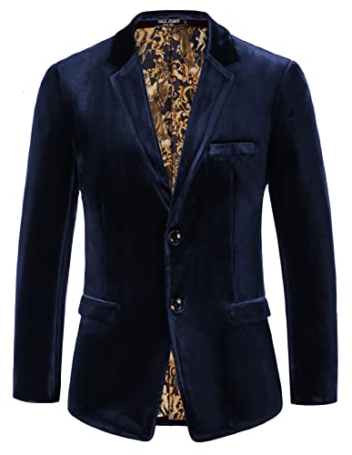 PJ Paul Jones - Giacca Sportiva da Uomo in Velluto,