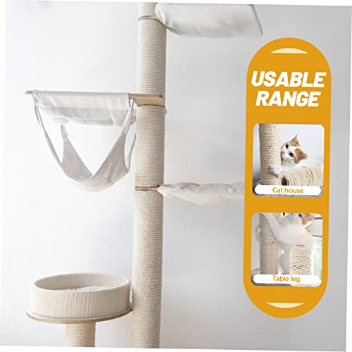 DOITOOL 1 Rolo gato escalando corda arranhador de gato corda árvore de gato corda de sisal produtos