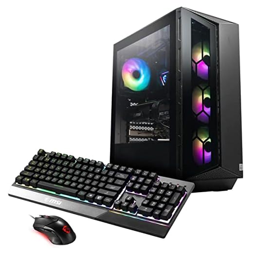MSI Aegis RS Gaming Desktop PC, Intel Core i7-12700KF, GeForce RTX 3060 Ti, 16GB Memory (Dual-CHL), 1TB NVMe SSD, WiFi 6E, Liquid Cooling, USB Type-C, Win11 Home, Keyboard and Mouse (12TG-285US)